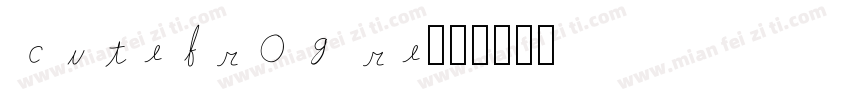 cutefrog re字体转换